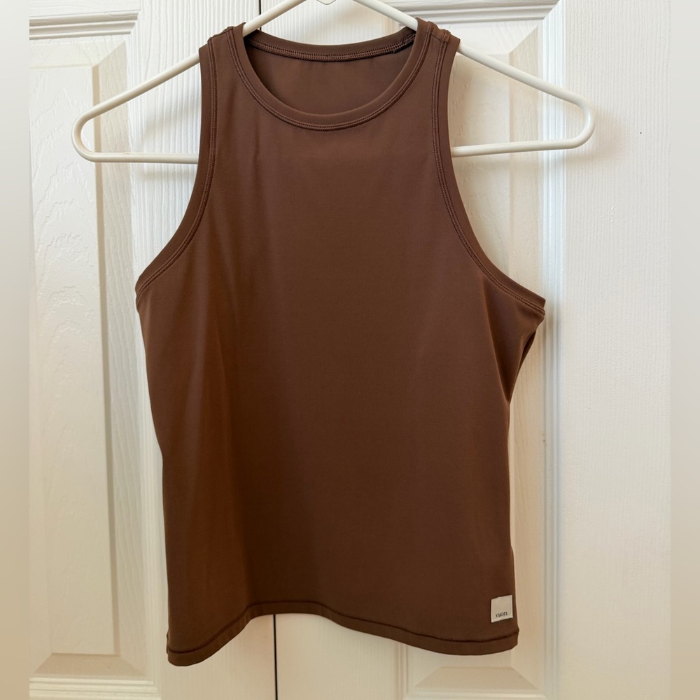 Vuori All The Feels Crew Tank “Pepper” Brown Women’s Size XS
